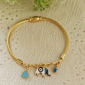 Elephant Charm Bracelet (Antitarnish)